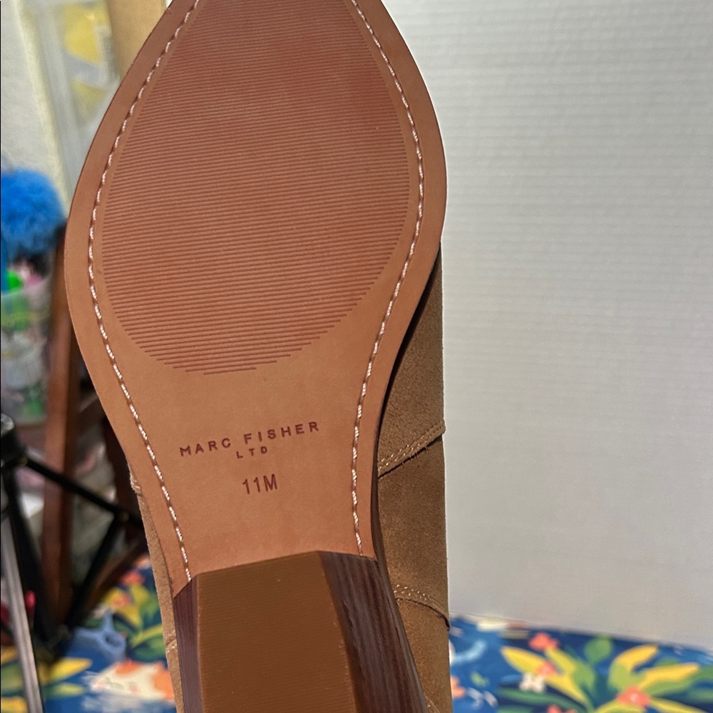 Marc Fisher LTD womens Ander Medium Natural Leather 101 Size 11 NIB - Picture 6 of 7